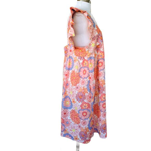 Tuckernuck x Cameran Eubanks Wimberly Folly Floral Hazel Flutter Sleeve Dress XL - Picture 3 of 14